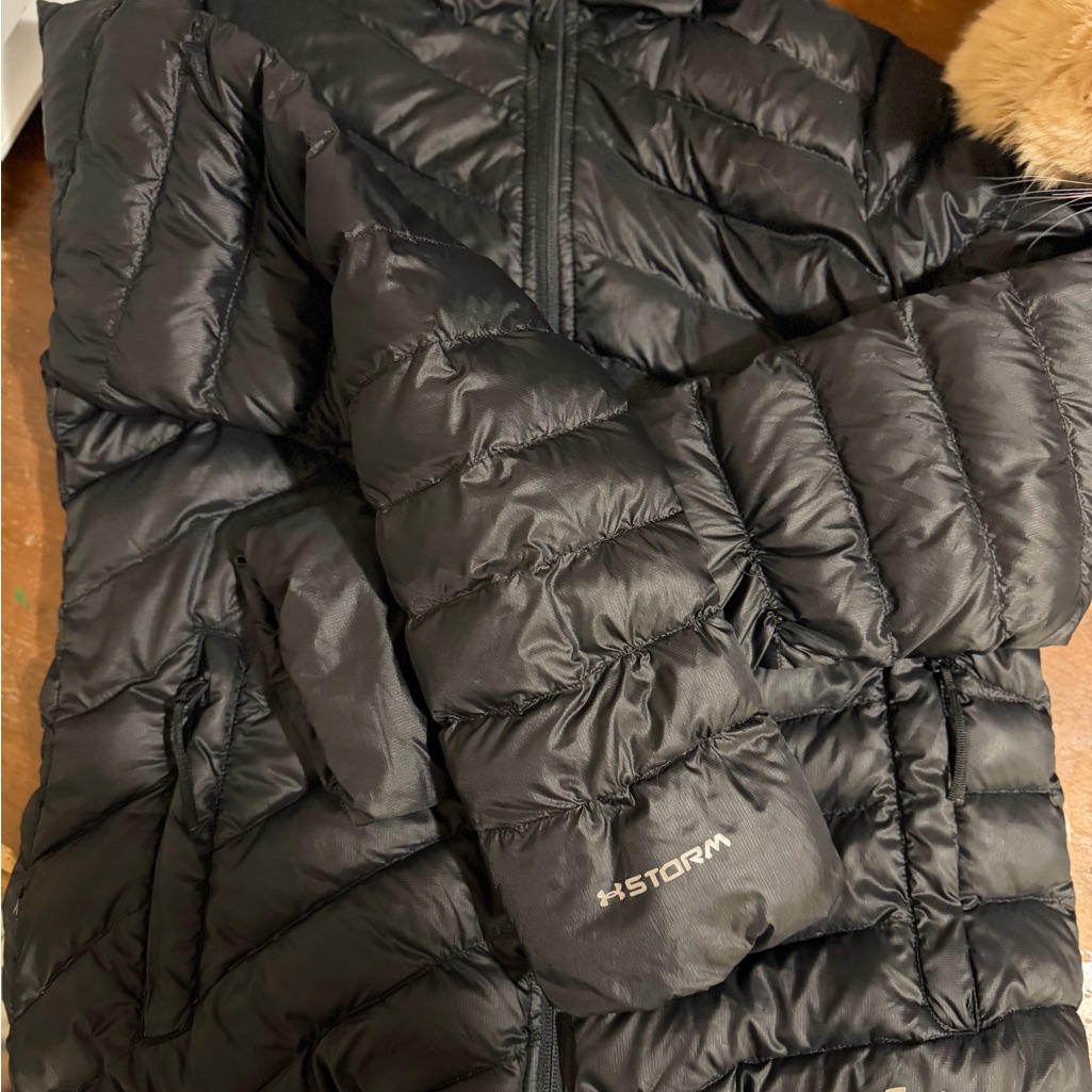 Under Armour Storm Cold Gear Infrared Quilted Jacket In Black
